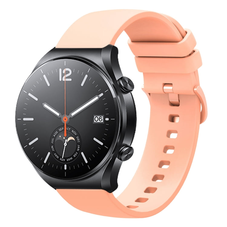 For Xiaomi Watch S1 22mm Solid Color Soft Silicone Watch Band