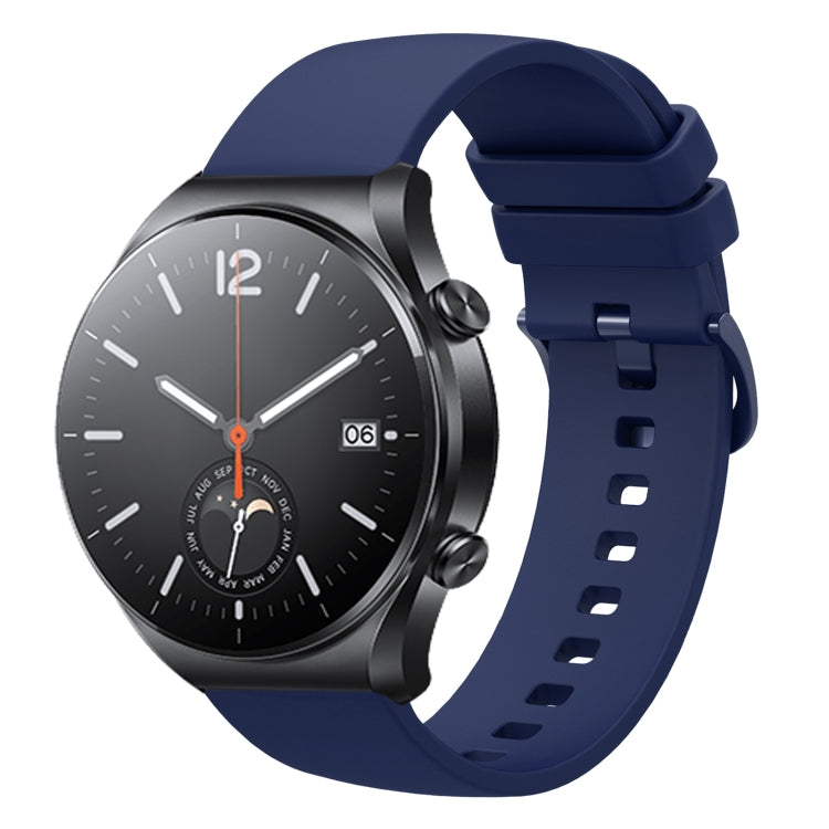 For Xiaomi Watch S1 22mm Solid Color Soft Silicone Watch Band