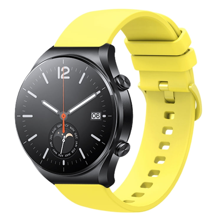 For Xiaomi Watch S1 22mm Solid Color Soft Silicone Watch Band