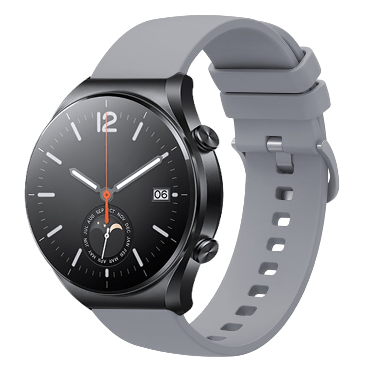 For Xiaomi Watch S1 22mm Solid Color Soft Silicone Watch Band