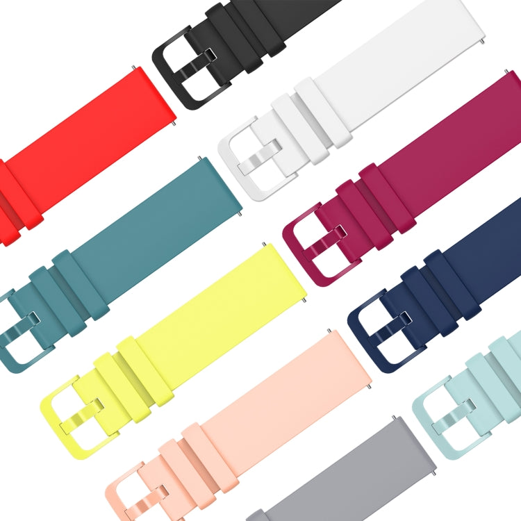 For Xiaomi Watch S1 22mm Solid Color Soft Silicone Watch Band