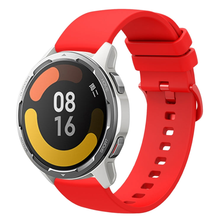 For Xiaomi Watch Color 2 22mm Solid Color Soft Silicone Watch Band