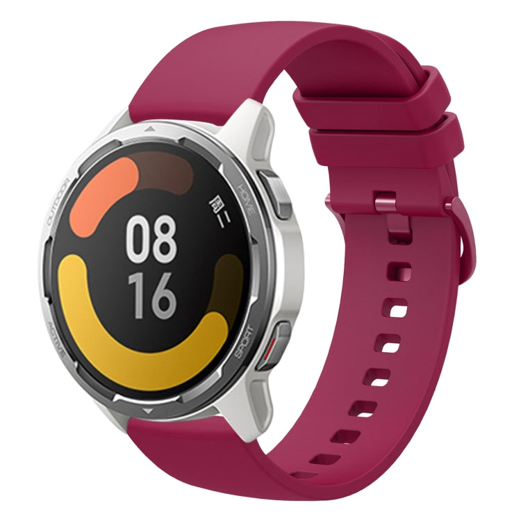 For Xiaomi Watch Color 2 22mm Solid Color Soft Silicone Watch Band