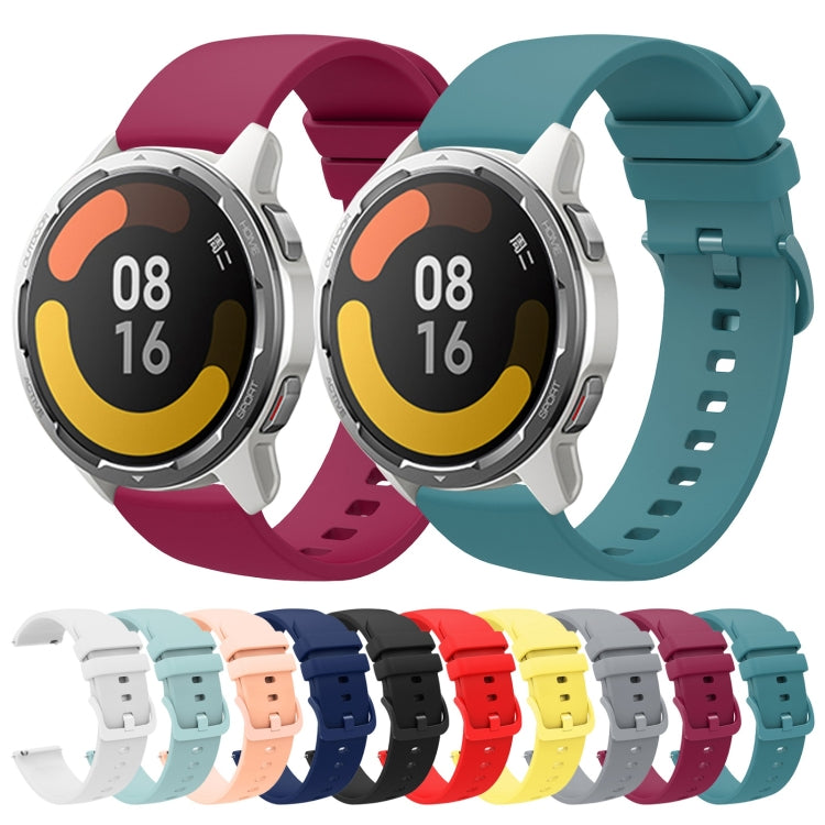 For Xiaomi Watch Color 2 22mm Solid Color Soft Silicone Watch Band
