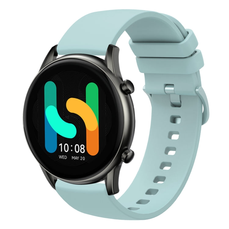 For  Xiaomi Haylou RT2 LS10 22mm Solid Color Soft Silicone Watch Band