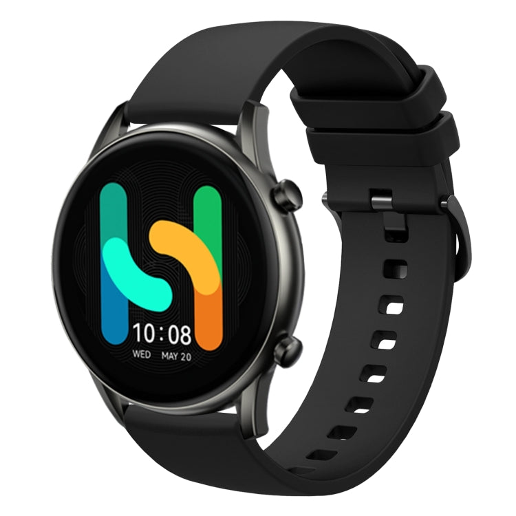 For  Xiaomi Haylou RT2 LS10 22mm Solid Color Soft Silicone Watch Band