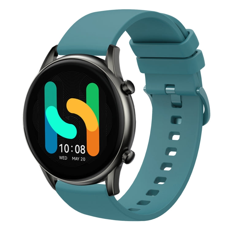 For  Xiaomi Haylou RT2 LS10 22mm Solid Color Soft Silicone Watch Band