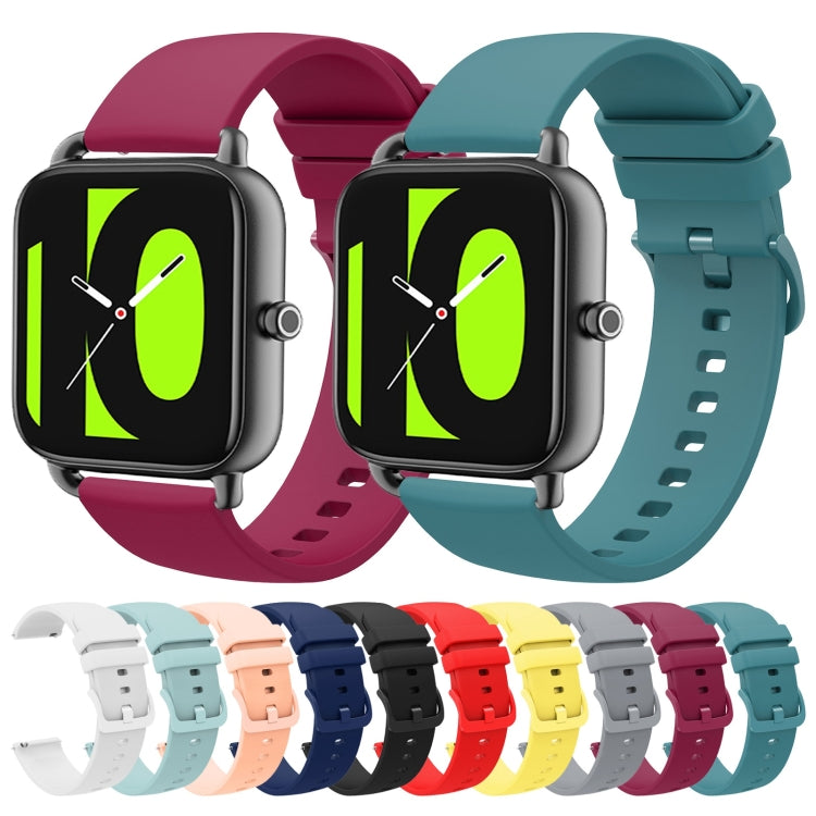 For Xiaomi Haylou RS4 LS12 22mm Solid Color Soft Silicone Watch Band