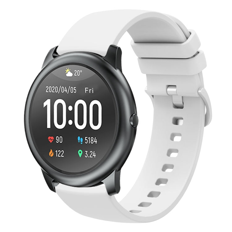 For Xiaomi Haylou RT LS05S 22mm Solid Color Soft Silicone Watch Band