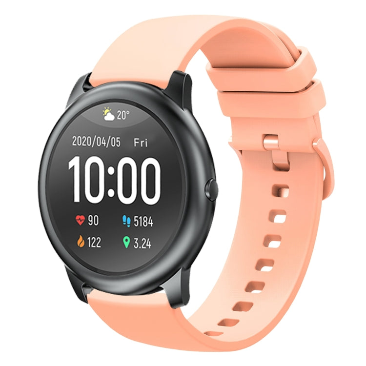 For Xiaomi Haylou RT LS05S 22mm Solid Color Soft Silicone Watch Band