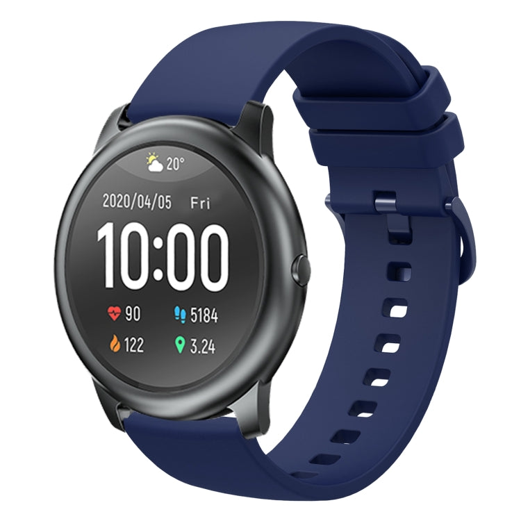 For Xiaomi Haylou RT LS05S 22mm Solid Color Soft Silicone Watch Band