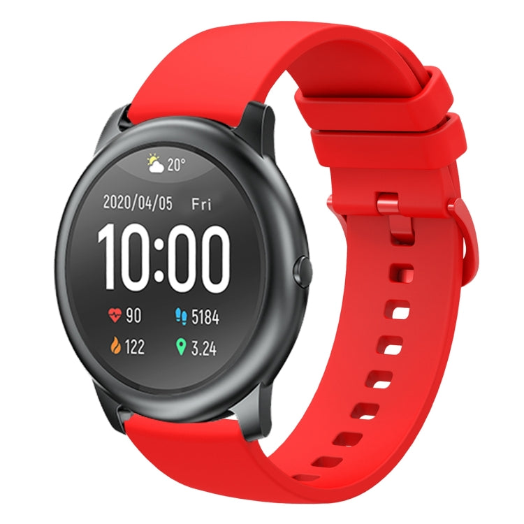 For Xiaomi Haylou RT LS05S 22mm Solid Color Soft Silicone Watch Band