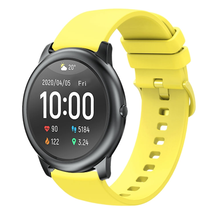 For Xiaomi Haylou RT LS05S 22mm Solid Color Soft Silicone Watch Band