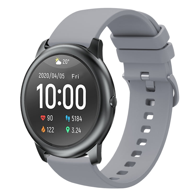 For Xiaomi Haylou RT LS05S 22mm Solid Color Soft Silicone Watch Band