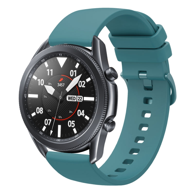 For Samsung Galaxy Watch3 45mm 22mm Solid Color Soft Silicone Watch Band