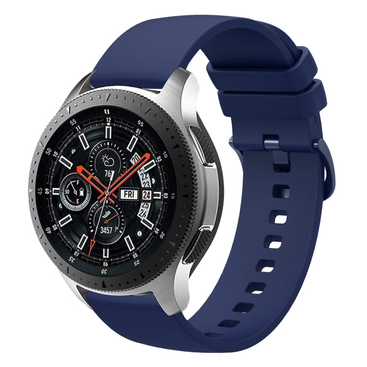 For Samsung Galaxy Watch 46mm 22mm Solid Color Soft Silicone Watch Band