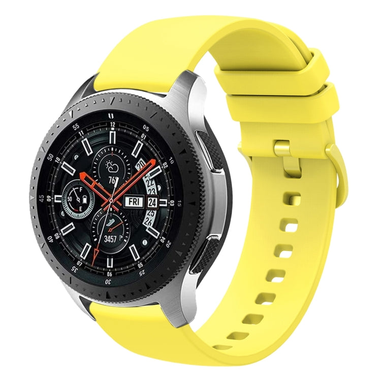 For Samsung Galaxy Watch 46mm 22mm Solid Color Soft Silicone Watch Band