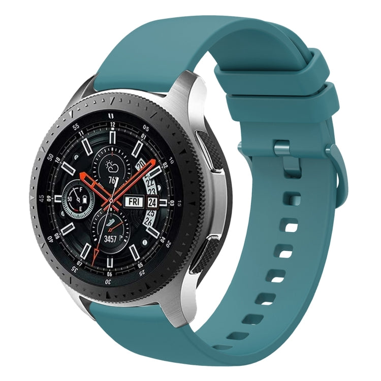 For Samsung Galaxy Watch 46mm 22mm Solid Color Soft Silicone Watch Band