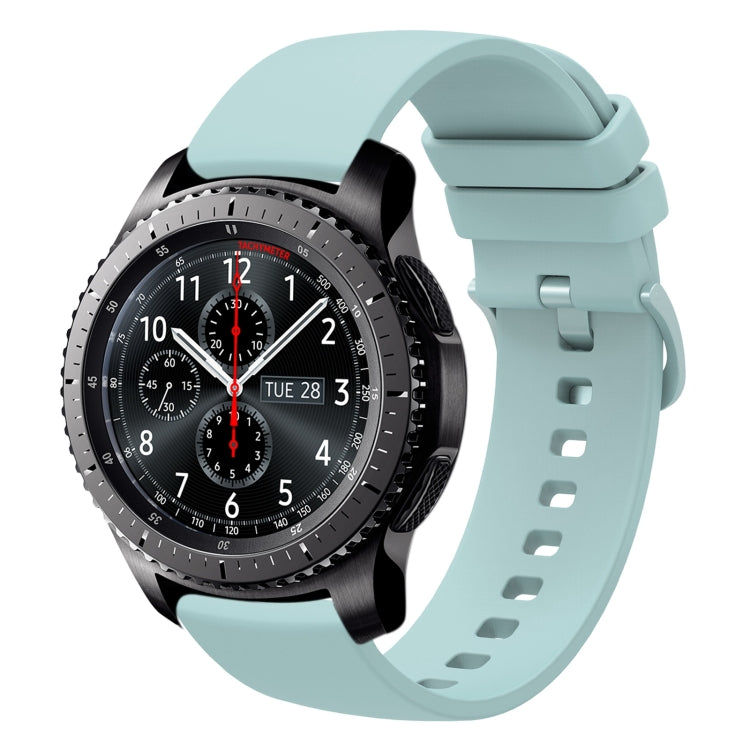 For Samsung Gear S3 Frontier 22mm Solid Color Soft Silicone Watch Band