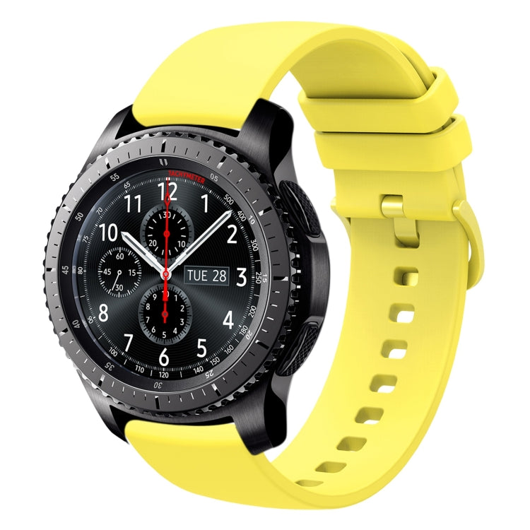 For Samsung Gear S3 Frontier 22mm Solid Color Soft Silicone Watch Band