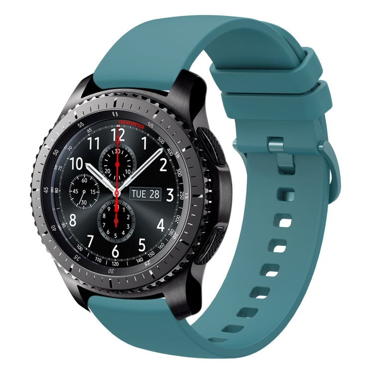 For Samsung Gear S3 Frontier 22mm Solid Color Soft Silicone Watch Band