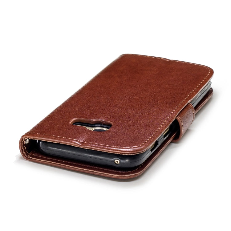Plum Blossom Pattern Diamond Encrusted Leather Case for Galaxy A3 (2017) / A320 with Holder & Card Slots
