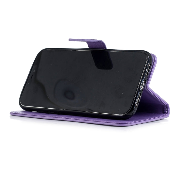 For iPhone XR Plum Blossom Pattern Diamond Encrusted Leather Case  with Holder & Card Slots