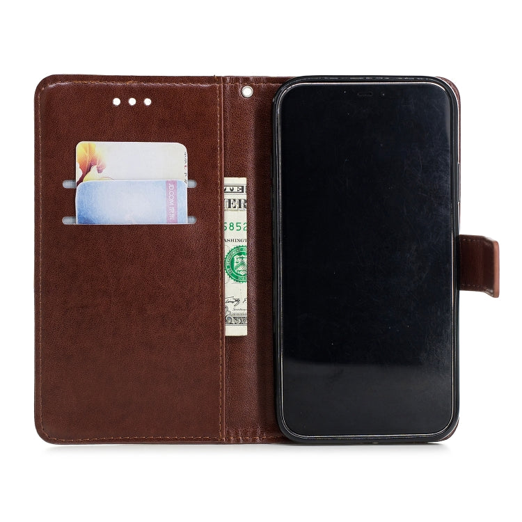 For iPhone XS Max Plum Blossom Pattern Diamond Encrusted Leather Case with Holder & Card Slots