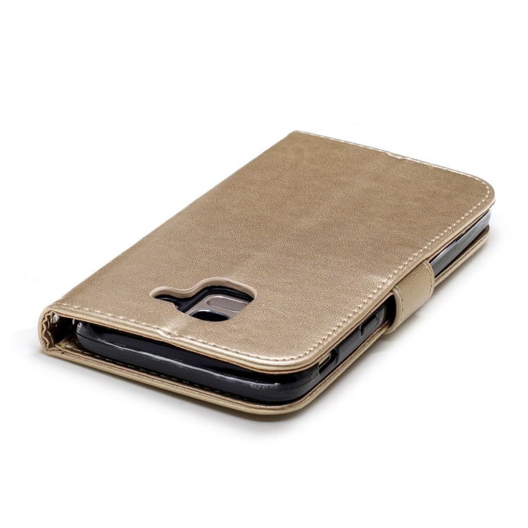 Plum Blossom Pattern Diamond Encrusted Leather Case for Samsung Galaxy J6 (2018) , with Holder & Card Slots