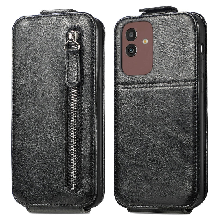 For Samsung Galaxy M13 5G Zipper Wallet Vertical Flip Leather Phone Case