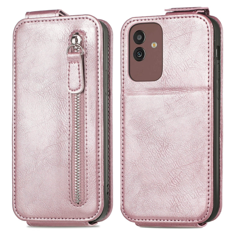 For Samsung Galaxy M13 5G Zipper Wallet Vertical Flip Leather Phone Case