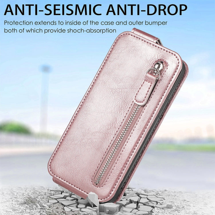 For Samsung Galaxy M13 5G Zipper Wallet Vertical Flip Leather Phone Case
