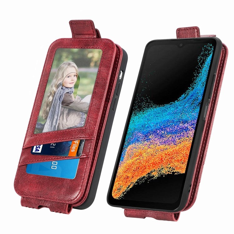 For Samsung Galaxy Xcover6 Pro Zipper Wallet Vertical Flip Leather Phone Case