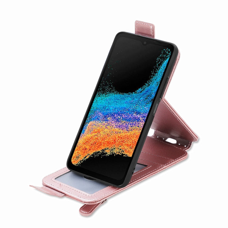 For Samsung Galaxy Xcover6 Pro Zipper Wallet Vertical Flip Leather Phone Case