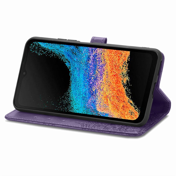For Samsung Galaxy Xcover6 Pro Mandala Flower Embossed Leather Phone Case