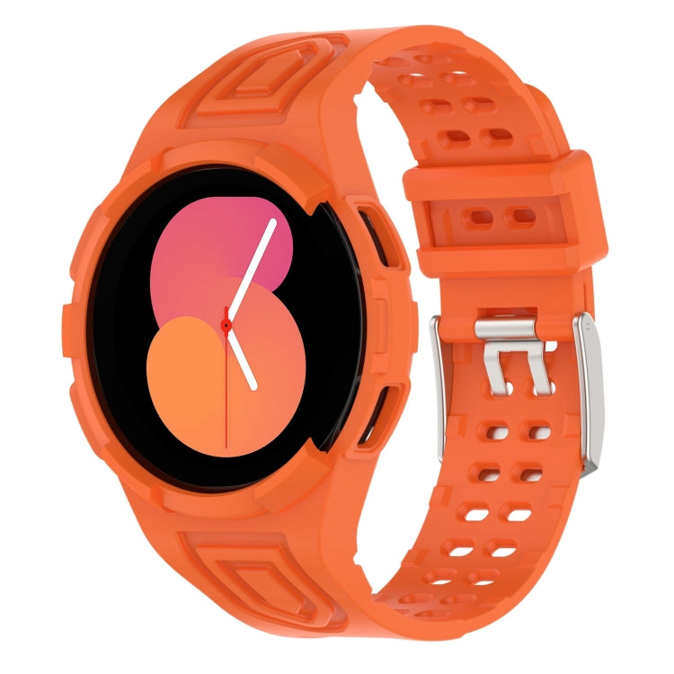 For Samsung Galaxy Watch5 40mm Armor Integrated TPU Double-Pin Buckle Smart Watch Band