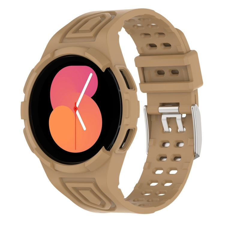 For Samsung Galaxy Watch5 40mm Armor Integrated TPU Double-Pin Buckle Smart Watch Band
