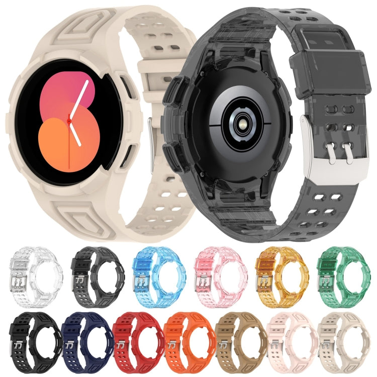 For Samsung Galaxy Watch5 40mm Armor Integrated TPU Double-Pin Buckle Smart Watch Band
