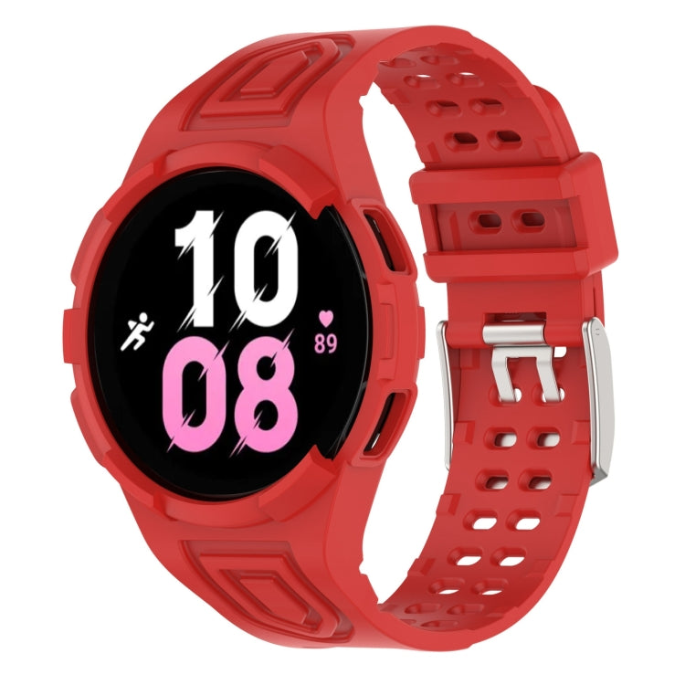 For Samsung Galaxy Watch5 44mm Armor Integrated TPU Double-Pin Buckle Smart Watch Band