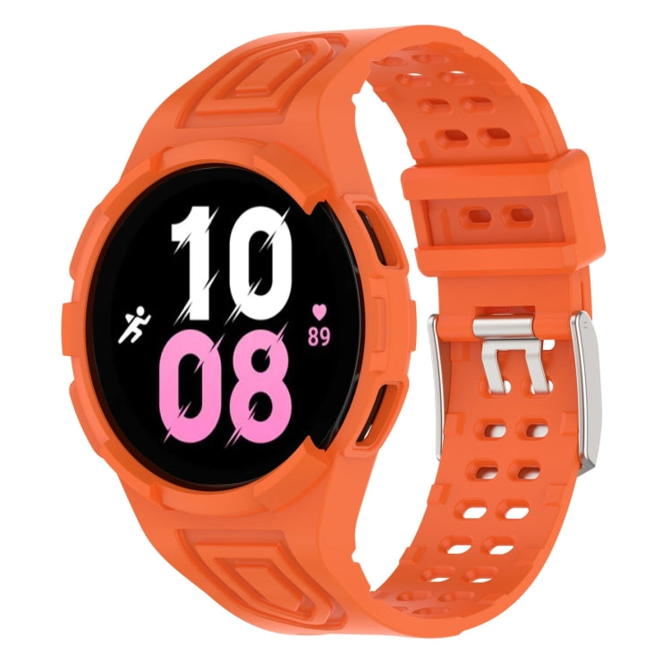 For Samsung Galaxy Watch5 44mm Armor Integrated TPU Double-Pin Buckle Smart Watch Band