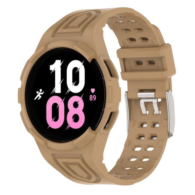 For Samsung Galaxy Watch5 44mm Armor Integrated TPU Double-Pin Buckle Smart Watch Band