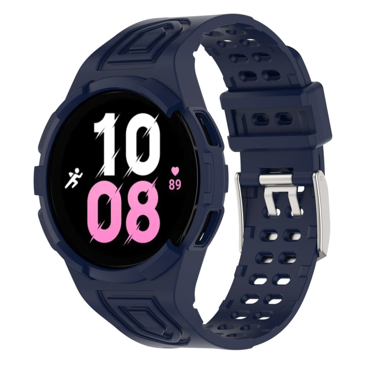 For Samsung Galaxy Watch5 44mm Armor Integrated TPU Double-Pin Buckle Smart Watch Band