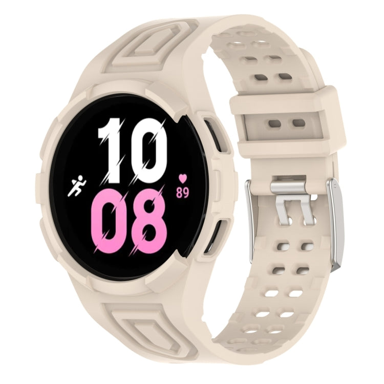 For Samsung Galaxy Watch5 44mm Armor Integrated TPU Double-Pin Buckle Smart Watch Band