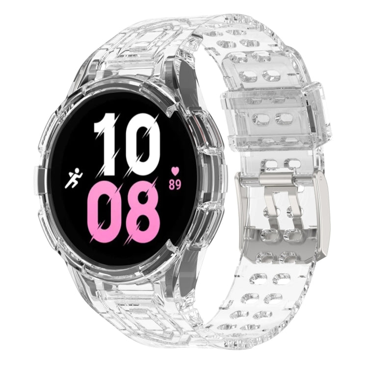 For Samsung Galaxy Watch5 44mm Armor Integrated TPU Double-Pin Buckle Smart Watch Band
