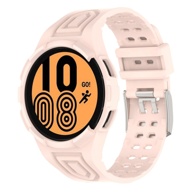 For Samsung Galaxy Watch4 44mm Armor Integrated TPU Double-Pin Buckle Smart Watch Band