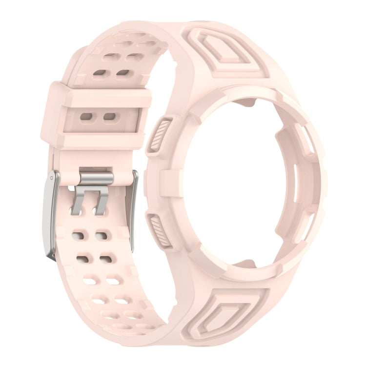 For Samsung Galaxy Watch4 44mm Armor Integrated TPU Double-Pin Buckle Smart Watch Band
