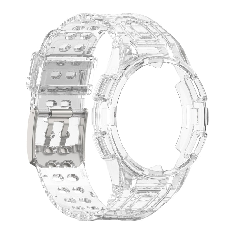 For Samsung Galaxy Watch4 44mm Armor Integrated TPU Double-Pin Buckle Smart Watch Band