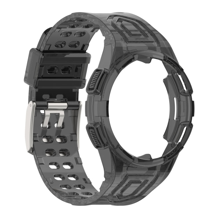 For Samsung Galaxy Watch4 44mm Armor Integrated TPU Double-Pin Buckle Smart Watch Band