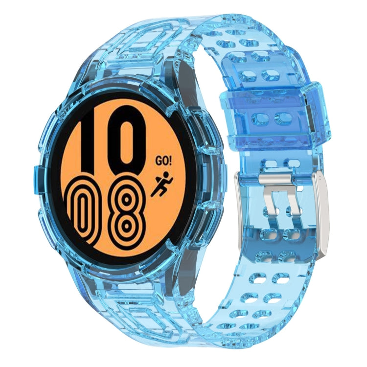 For Samsung Galaxy Watch4 44mm Armor Integrated TPU Double-Pin Buckle Smart Watch Band