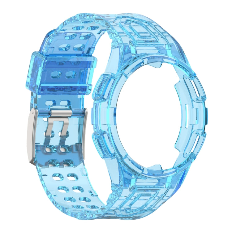 For Samsung Galaxy Watch4 44mm Armor Integrated TPU Double-Pin Buckle Smart Watch Band